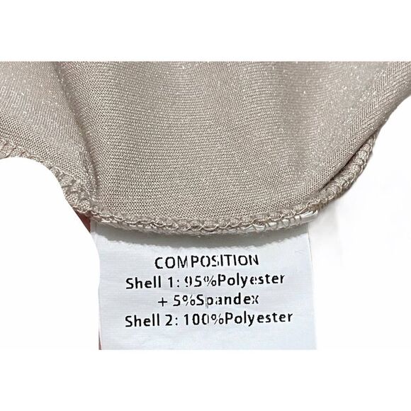 Journey Five Crushed Velvet‎ Illusion Layer Long Sleeve Top Blush Pink Large - Picture 5 of 8